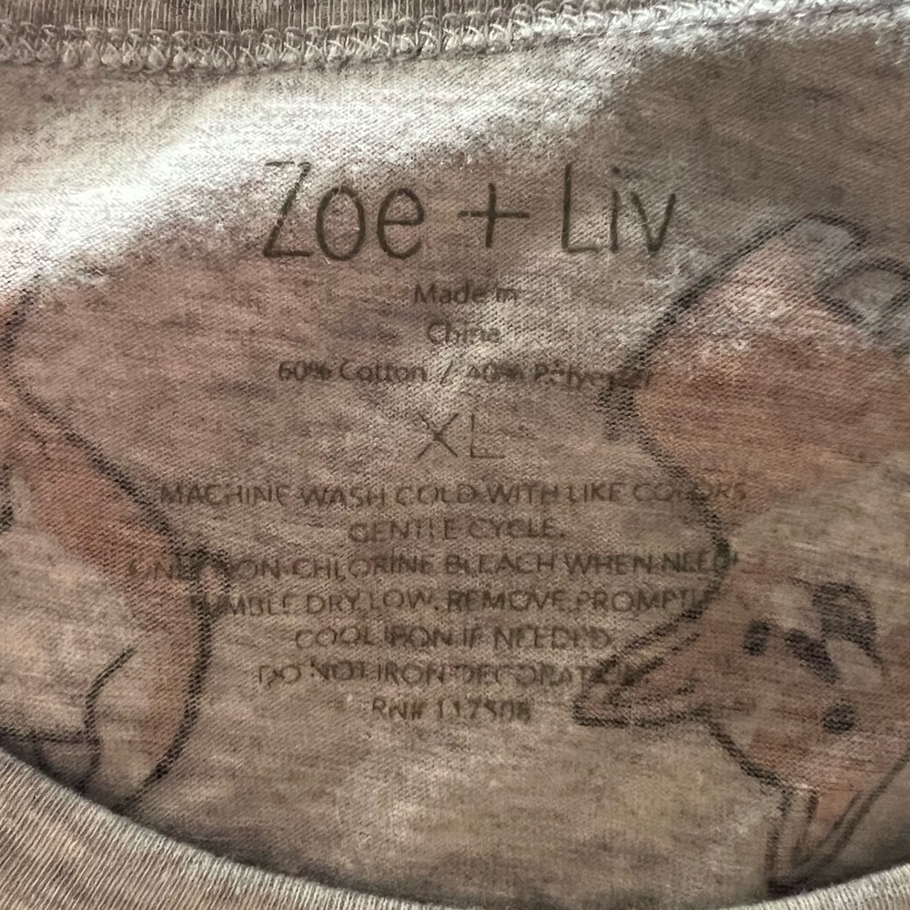 Zoe & Liv corgi shirt XL